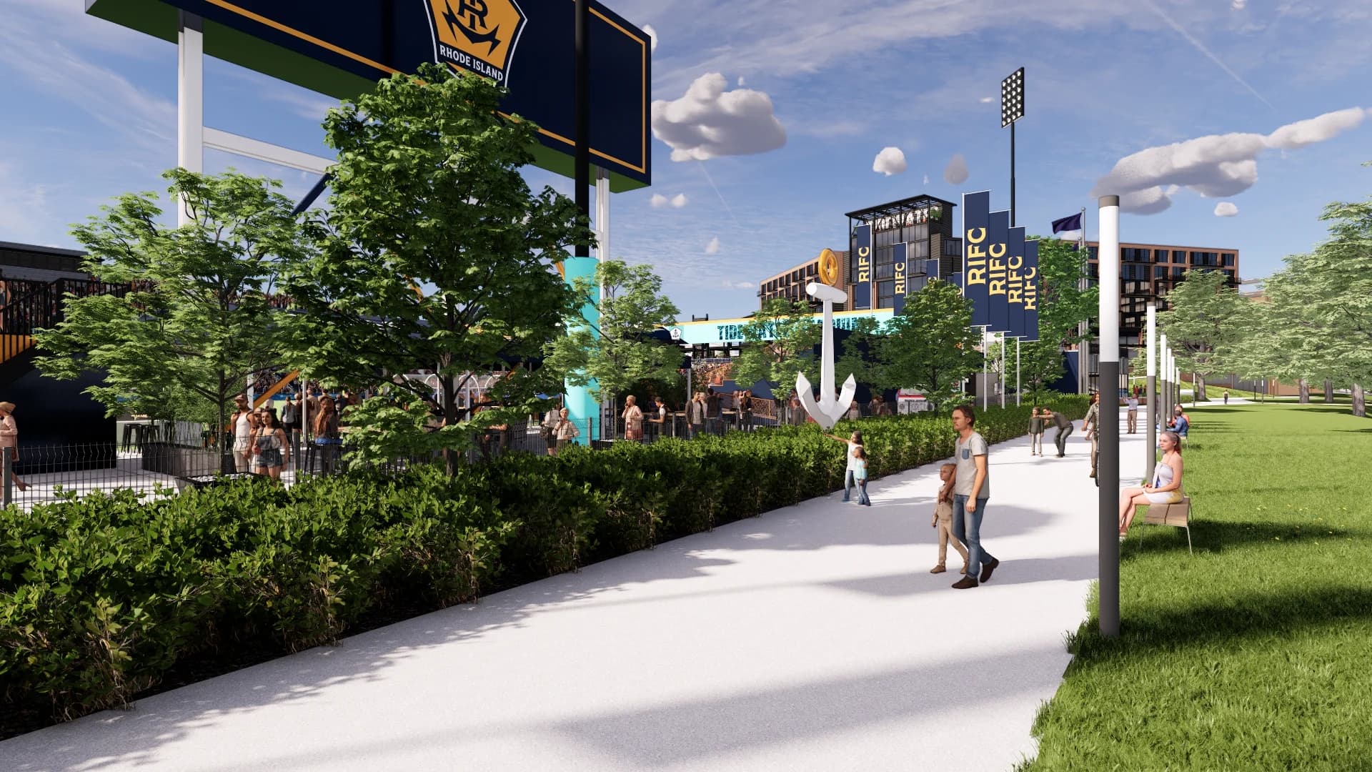 Centreville Bank Stadium: River Walk